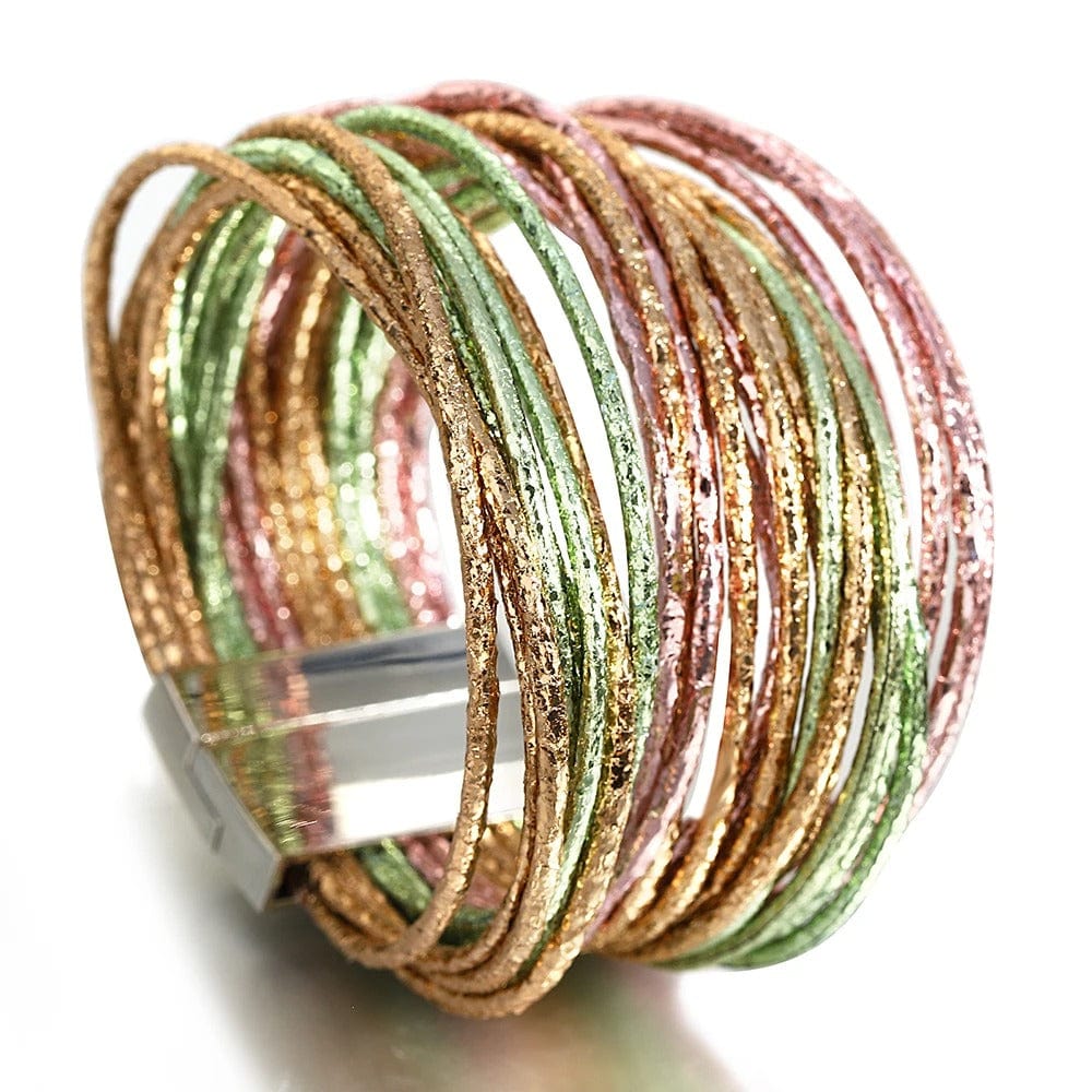 Bracelet Multi Rang Cuir