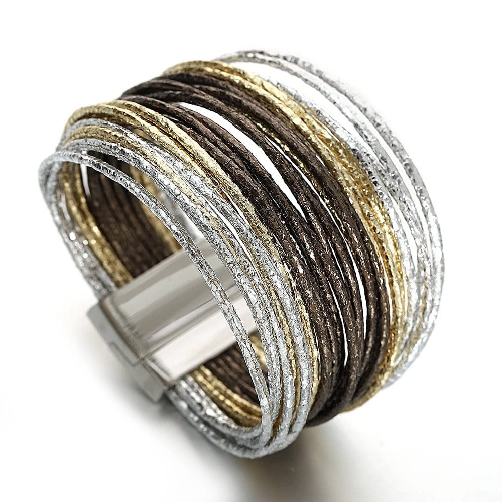 Bracelet Multi Rang Cuir