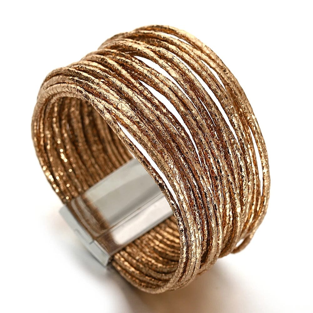 Bracelet Multi Rang Cuir