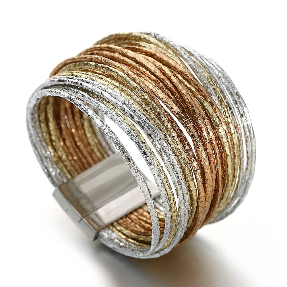 Bracelet Multi Rang Cuir