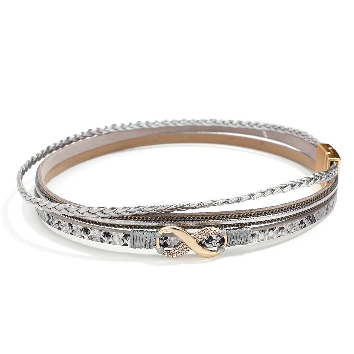 Bracelet Double Tour Cuir Infini