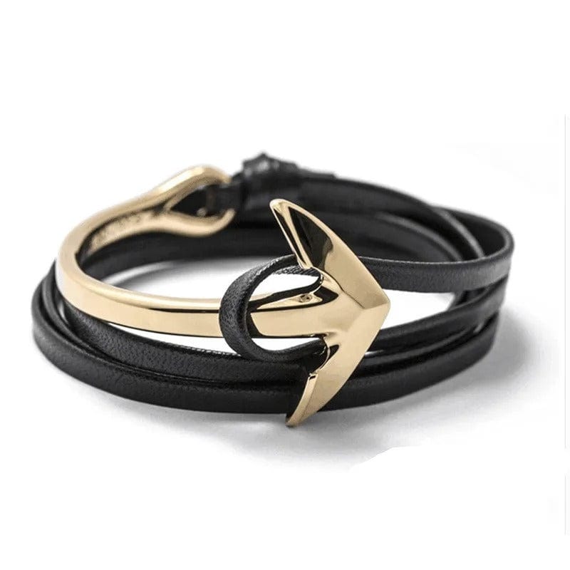 Bracelet Cuir Ancre