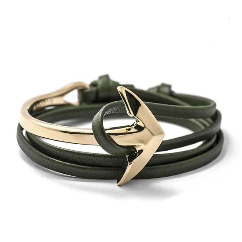 Bracelet Cuir Ancre
