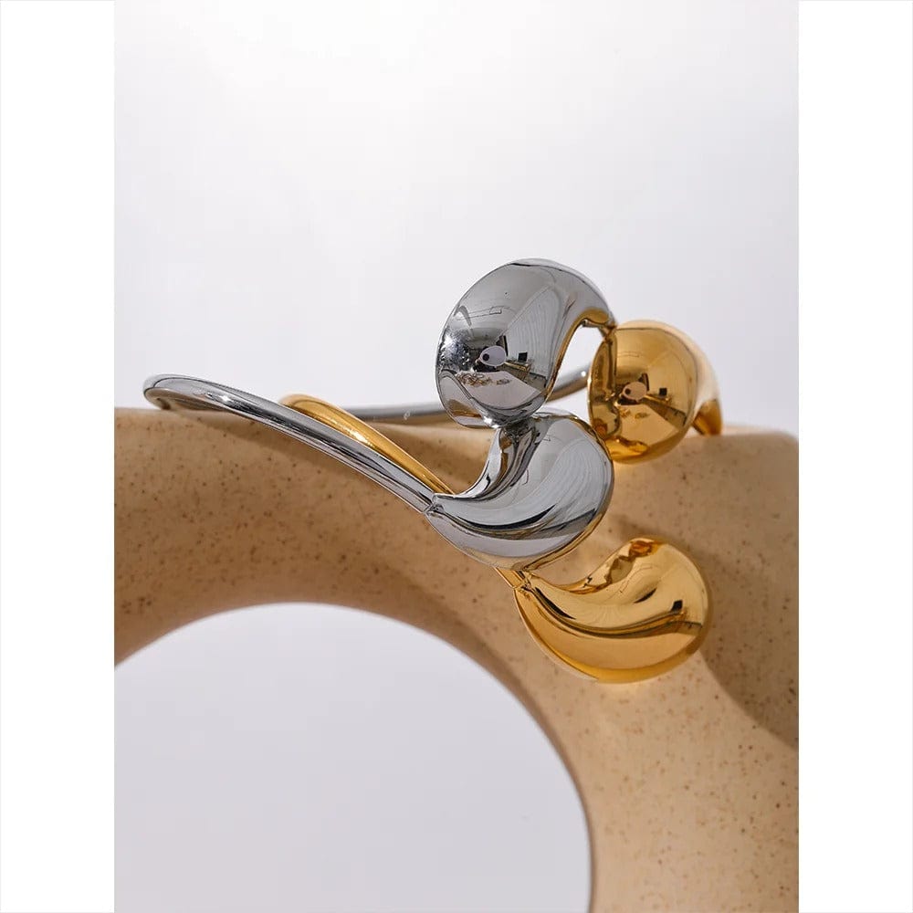 "Bracelet acier doré femme"
