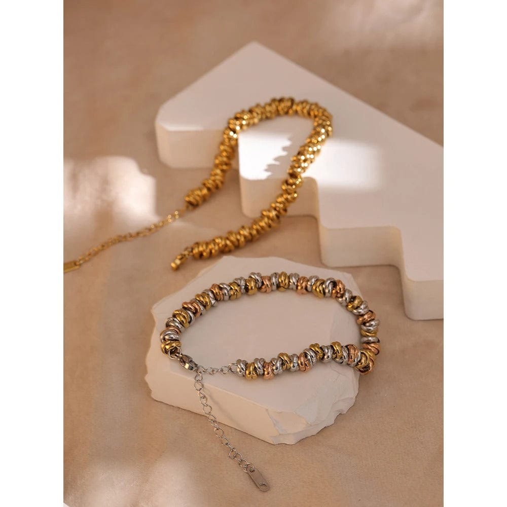 Bracelet acier inoxydable femme multicolore