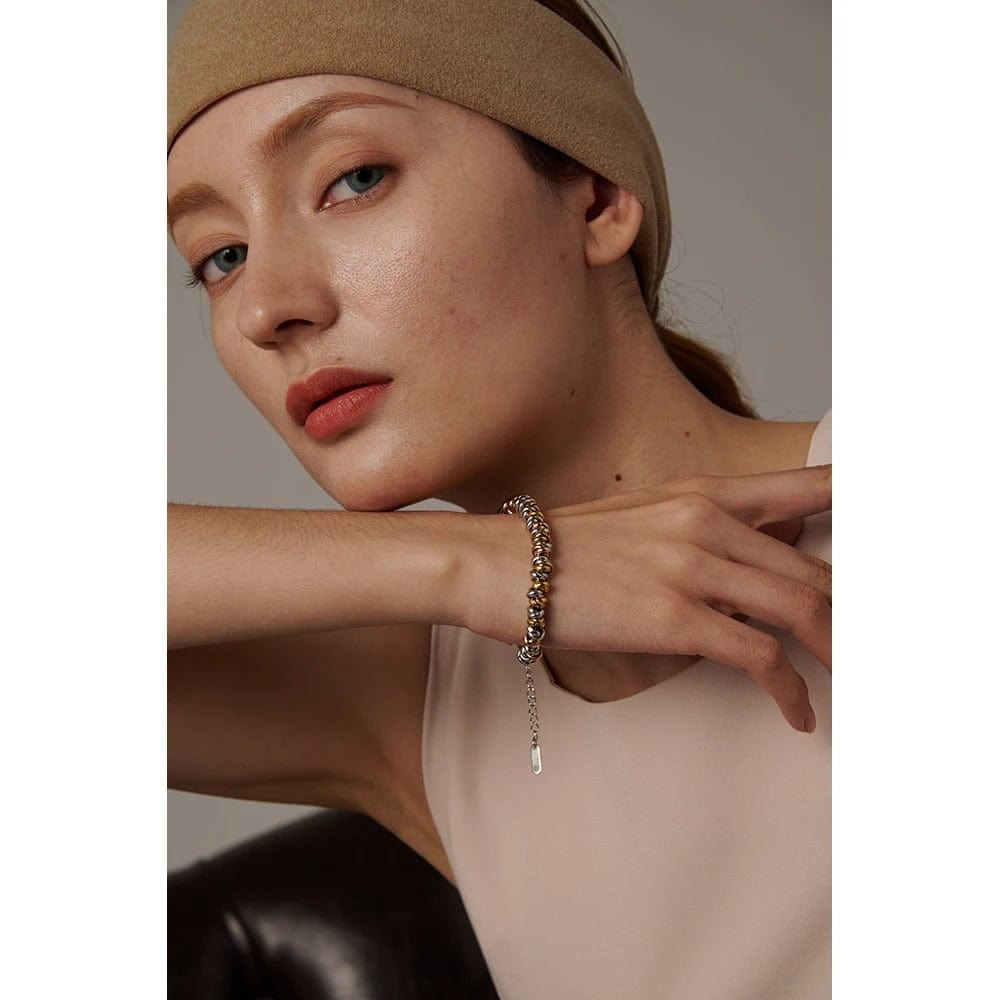 Bracelet acier inoxydable femme multicolore