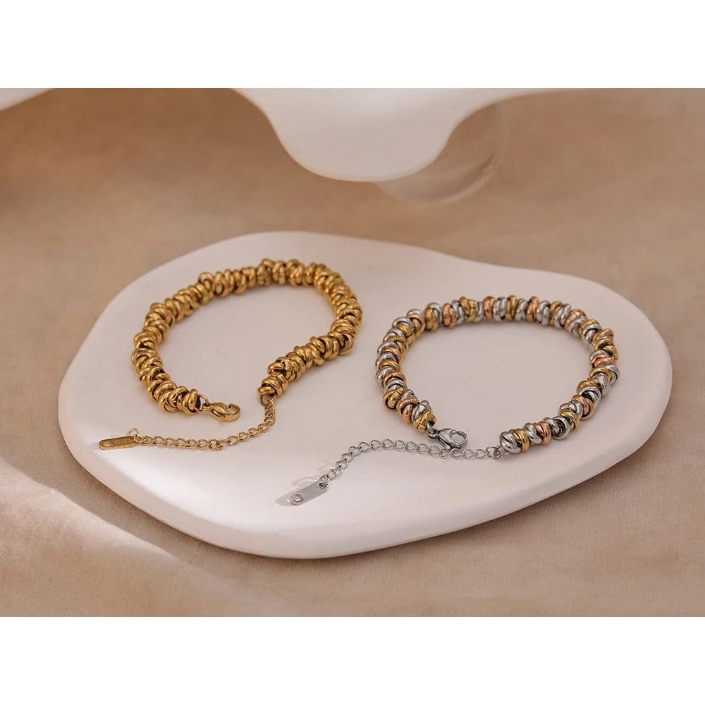 Bracelet acier inoxydable femme multicolore