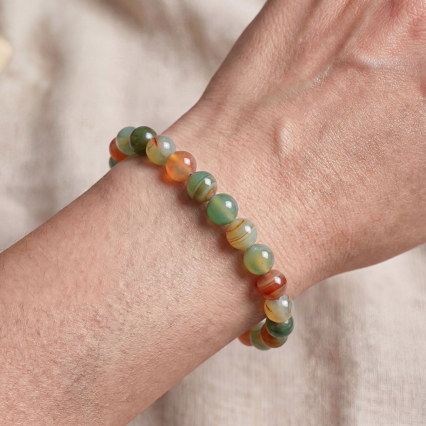 Bracelet Agate Multicolore