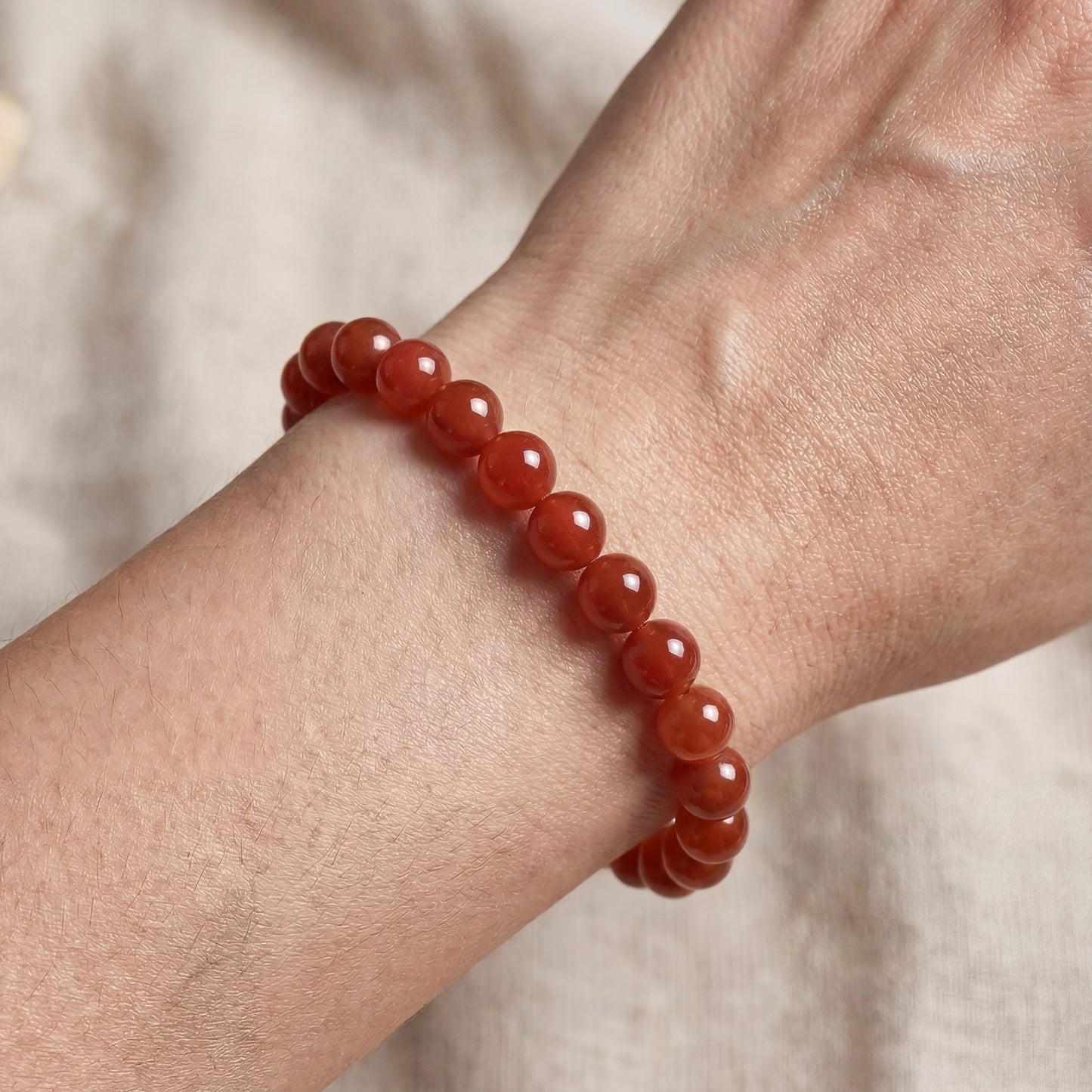 Bracelet Agate Rouge