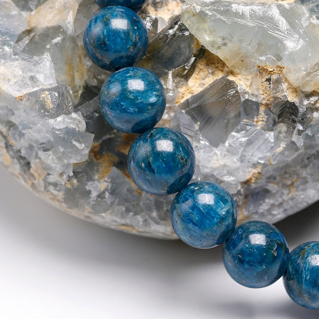 Bracelet Apatite 6/8mm Pierre Naturelle | WristArt
