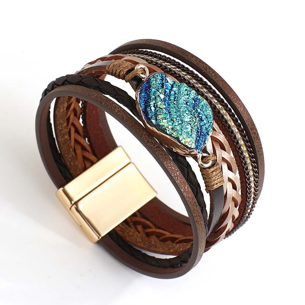 bracelet boheme Marron