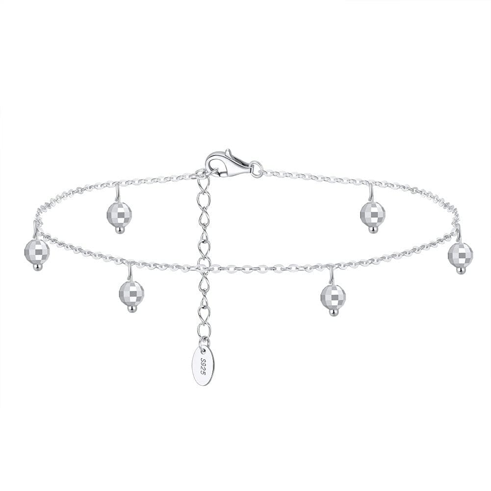 bracelet cheville argent Argent