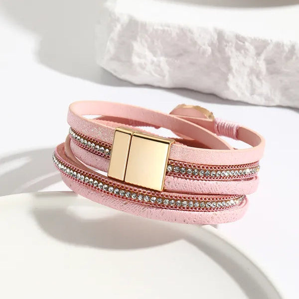 bracelet cuir double tour femme