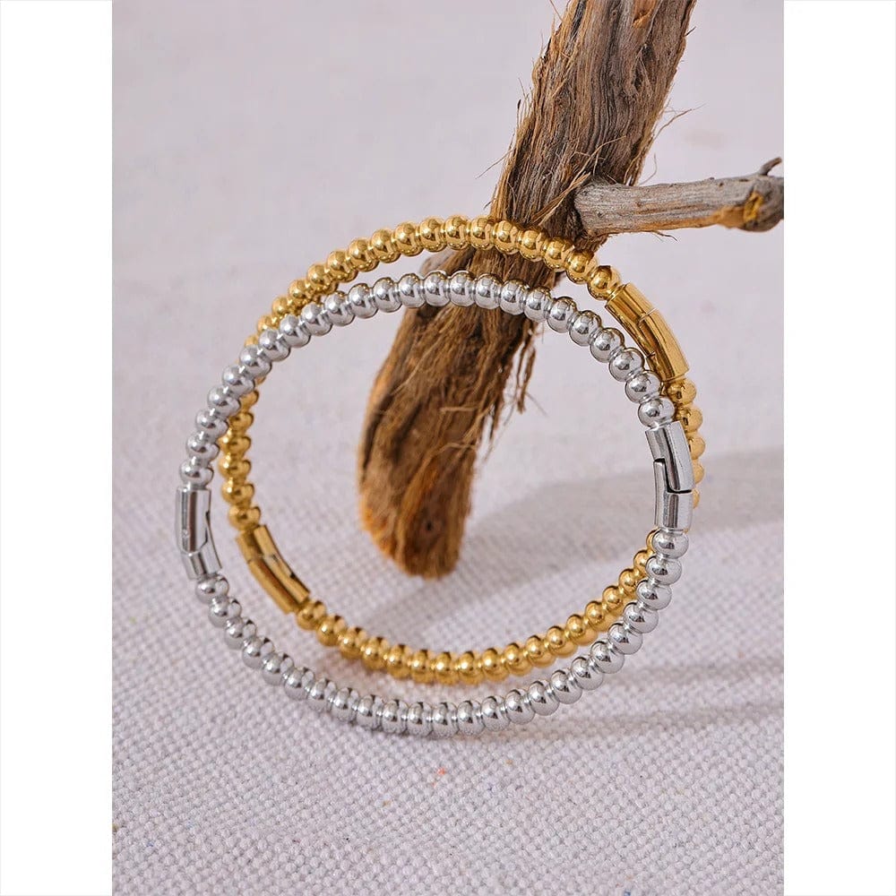 Bracelet femme acier doré