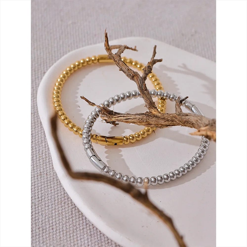 Bracelet femme acier doré