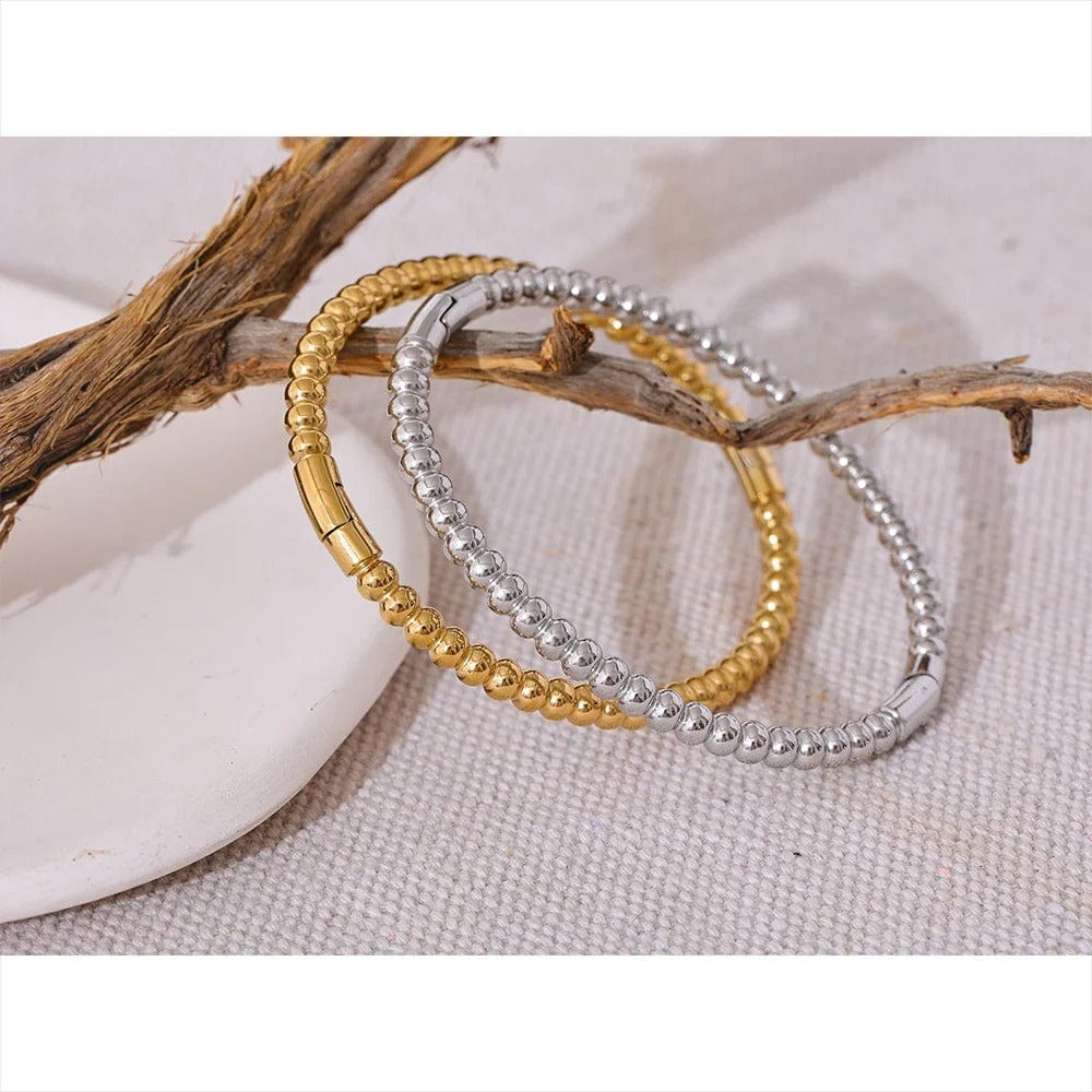 Bracelet femme acier doré