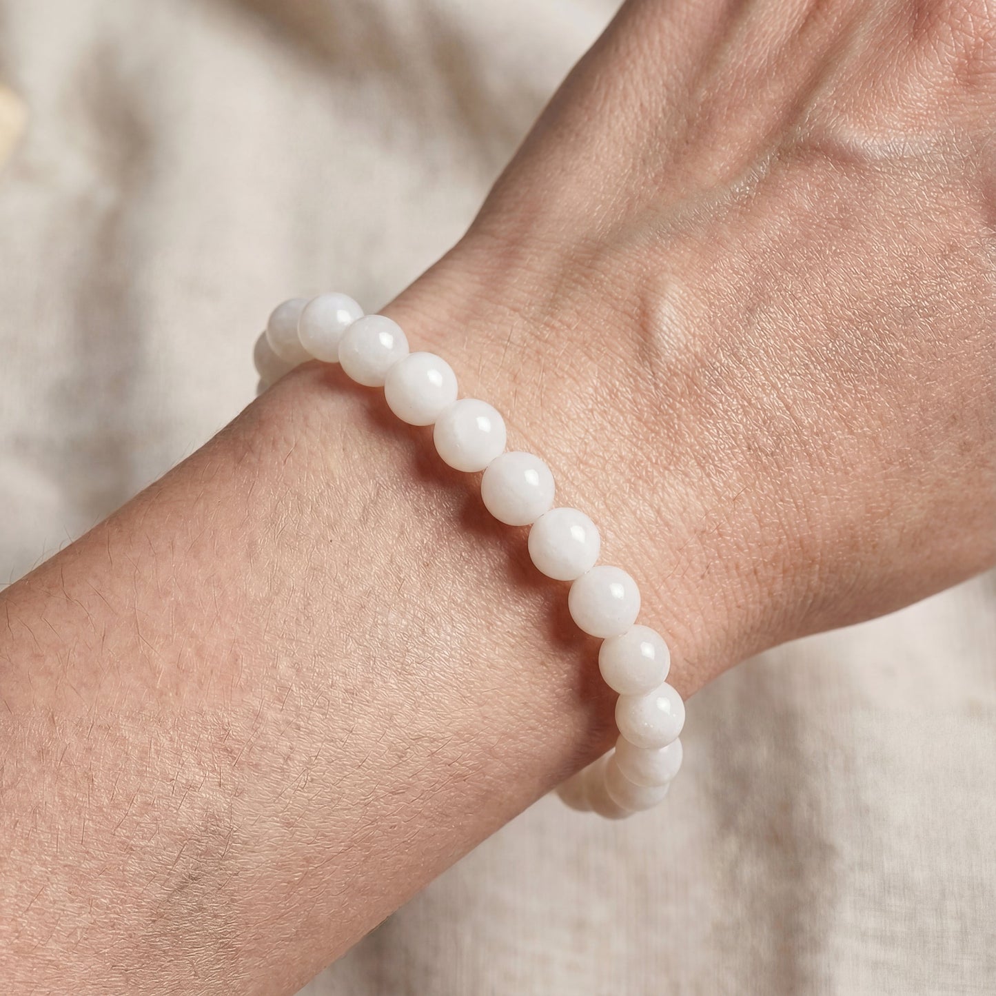 Bracelet Jade Blanc