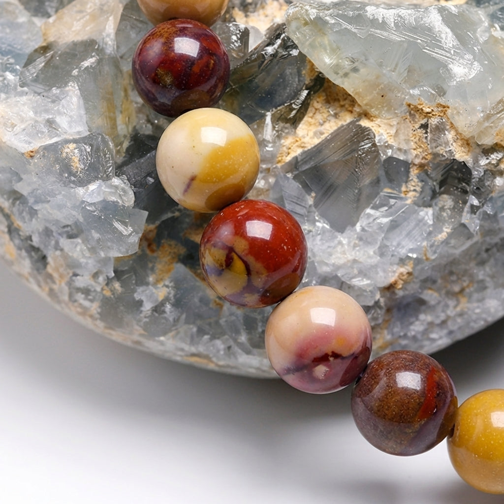 Bracelet Mokaïte 6/8mm Pierre Naturelle | WristArt