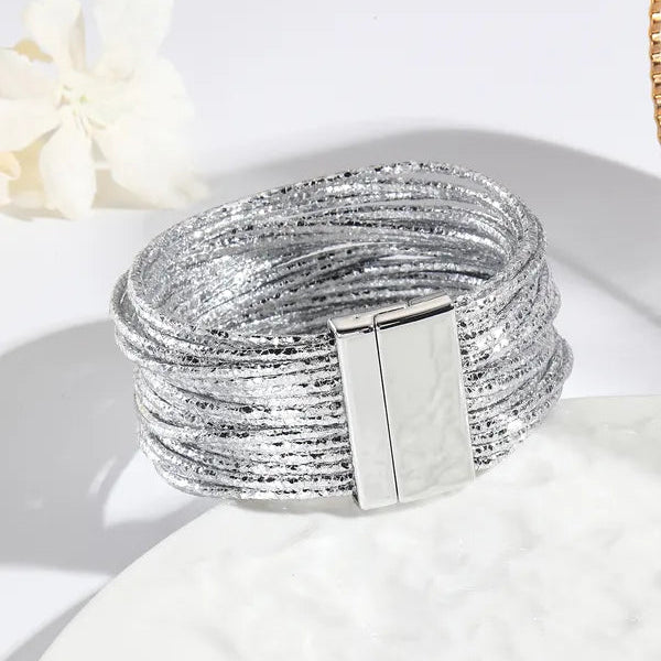 Bracelet Multi Rang Cuir