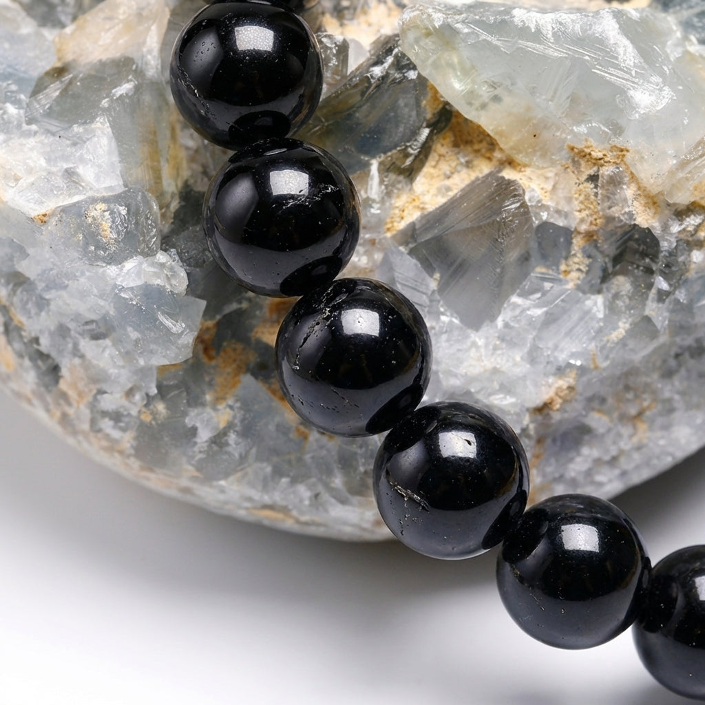 Bracelet Obsidienne 6/8mm Pierre Naturelle | WristArt
