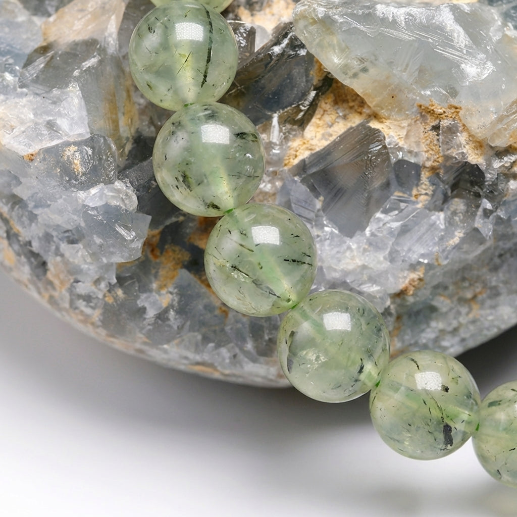 Bracelet Prehnite 6/8mm Pierre Naturelle | WristArt