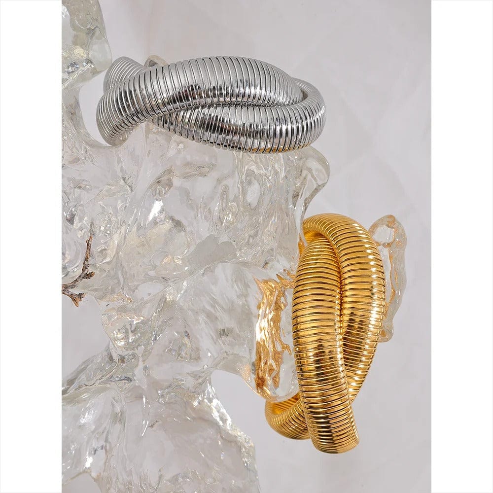 Bracelet serpent acier inoxydable femme.