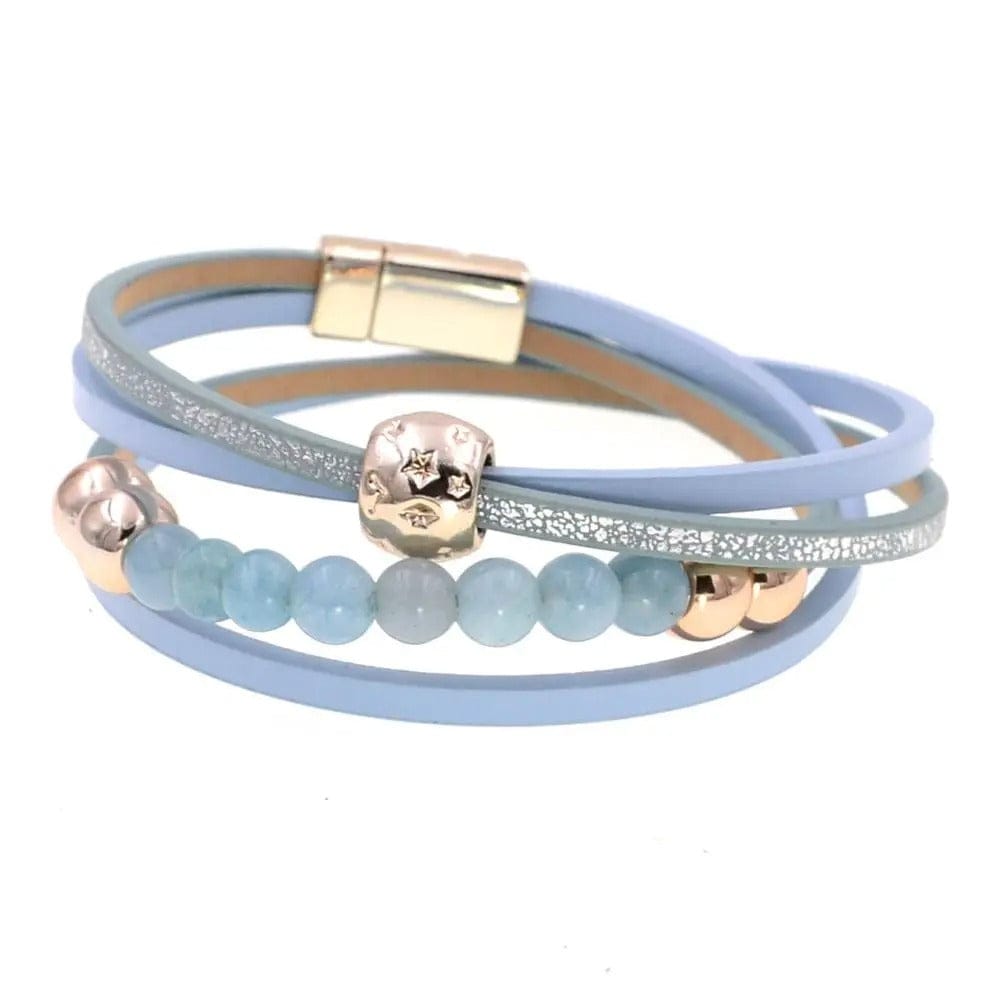 Bracelet Cuir et Pierre