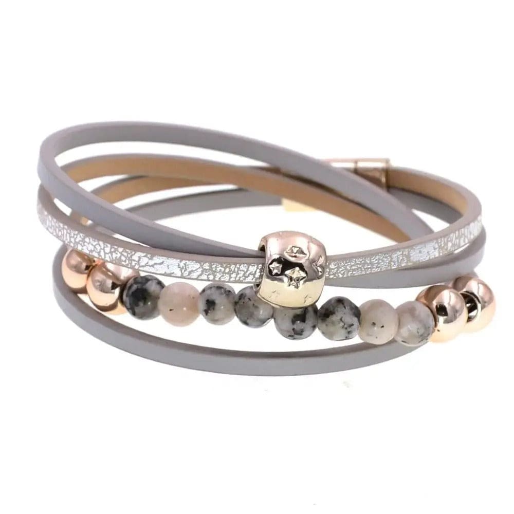 Bracelet Cuir et Pierre