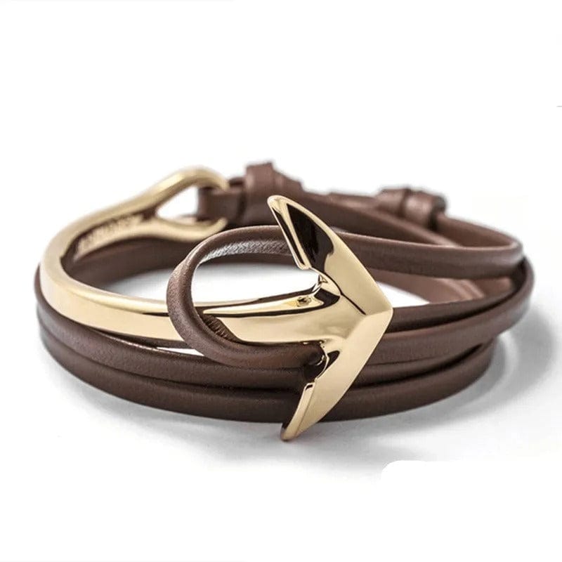 Bracelet Cuir Ancre