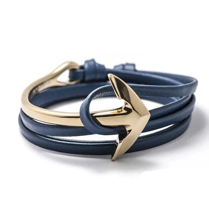 Bracelet Cuir Ancre