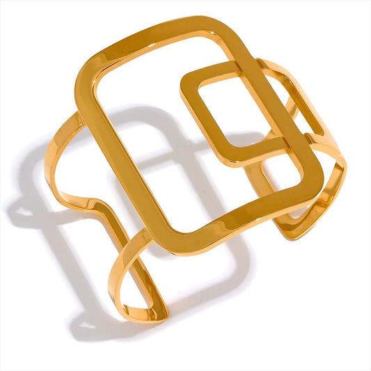 bracelet acier doré femme minimaliste