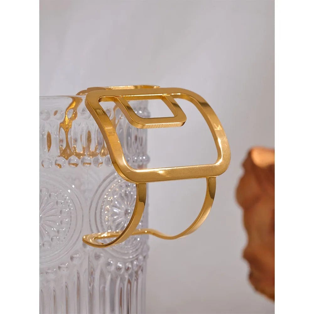bracelet acier doré femme minimaliste