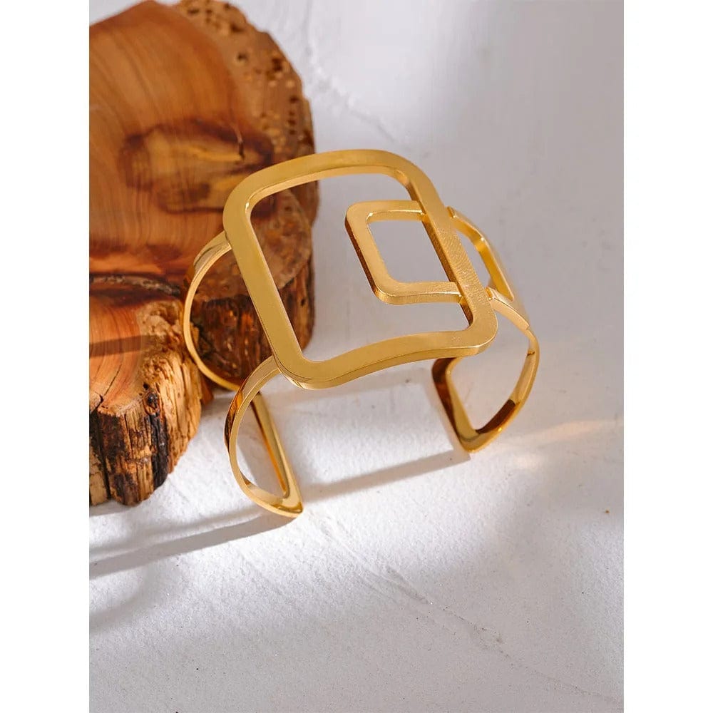 bracelet acier doré femme minimaliste
