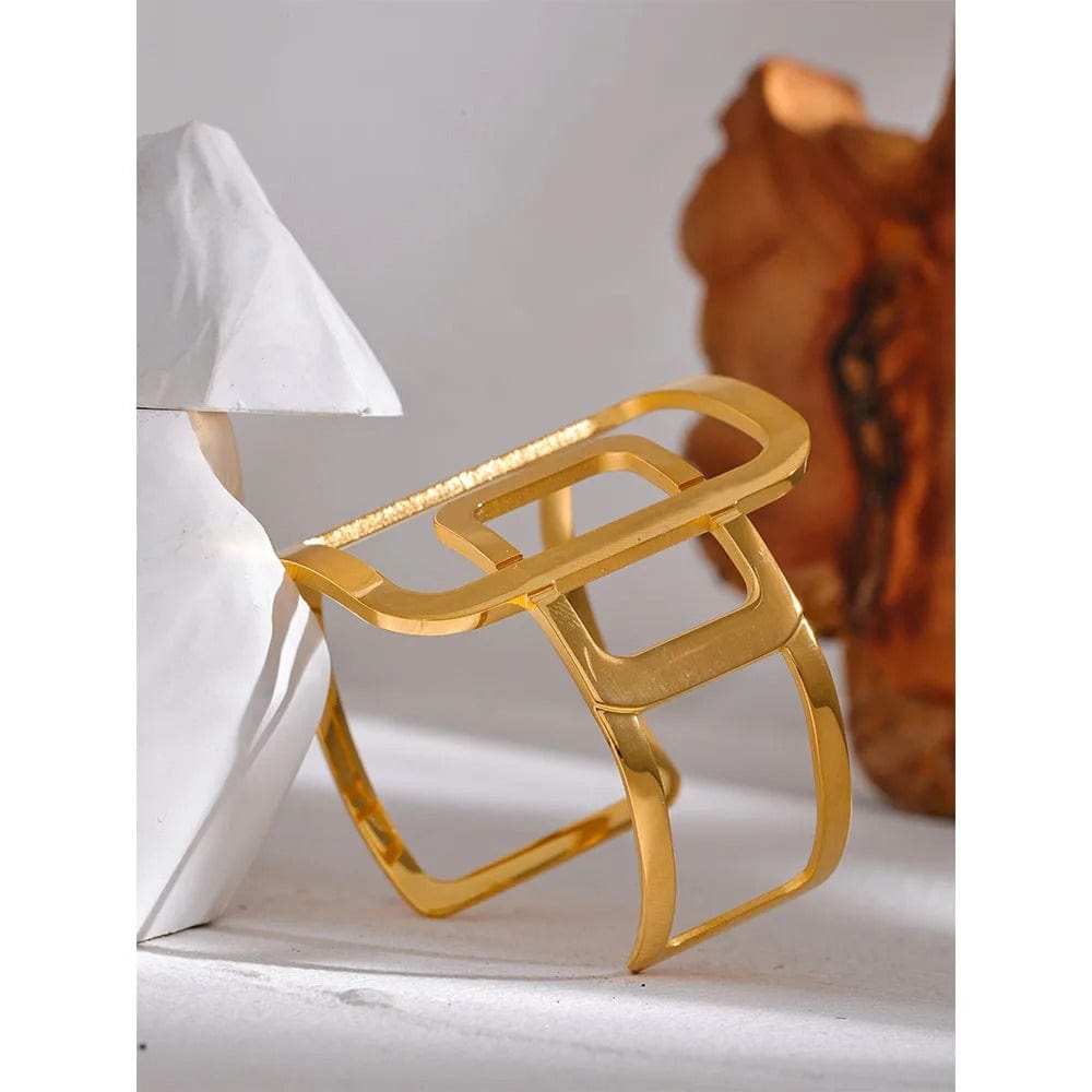 bracelet acier doré femme minimaliste
