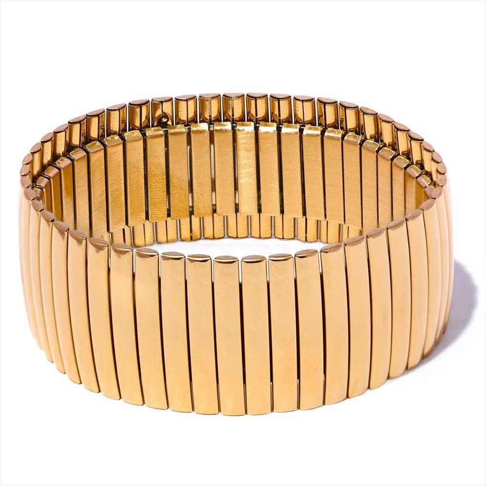 bracelet acier doré femme Or