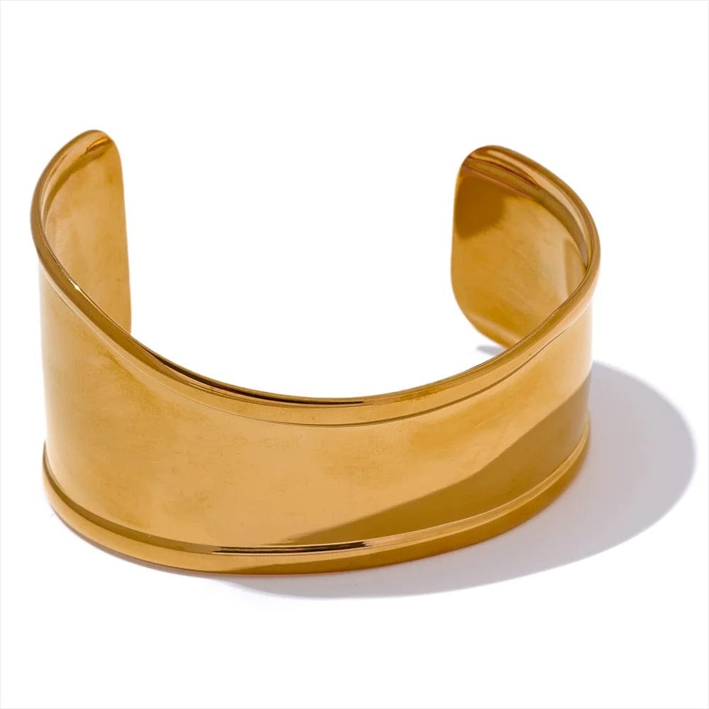 bracelet acier inoxydable femme ajustable Or