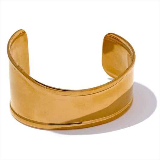 bracelet acier inoxydable femme ajustable Or