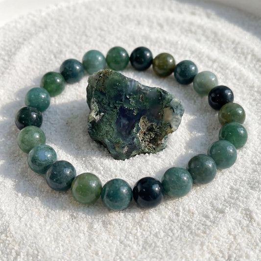 Bracelet agate mousse