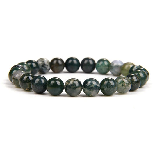Bracelet agate mousse