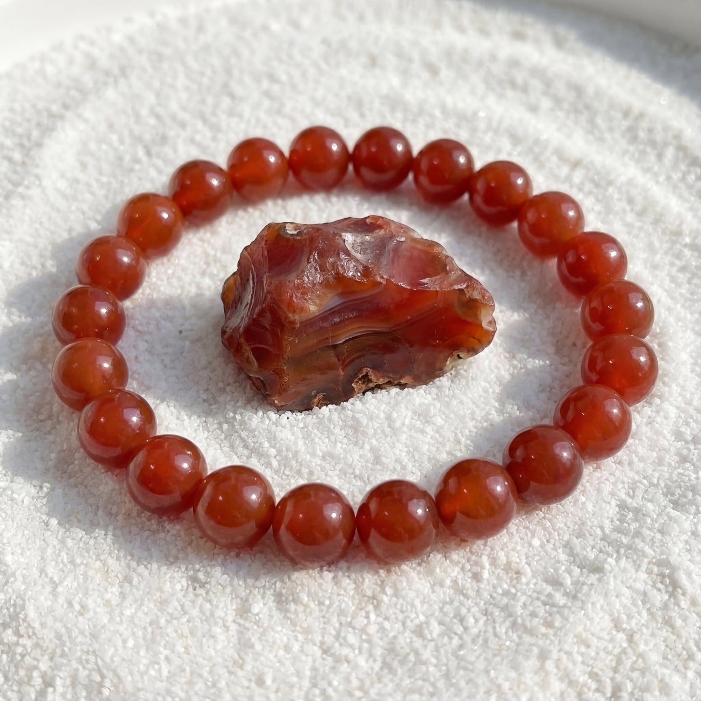 Bracelet Agate Rouge