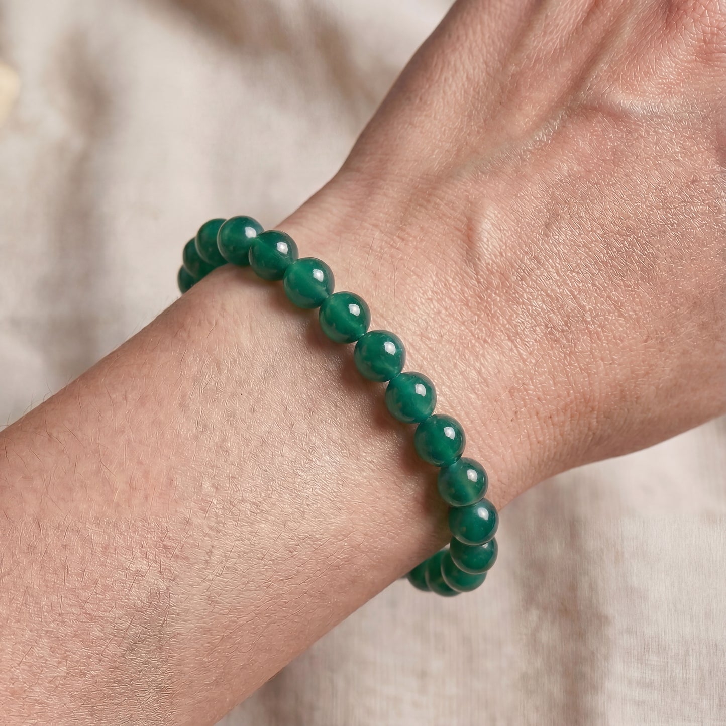 Bracelet Agate Verte