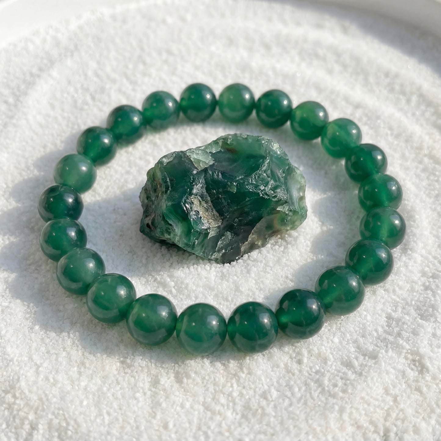 Bracelet Agate Verte