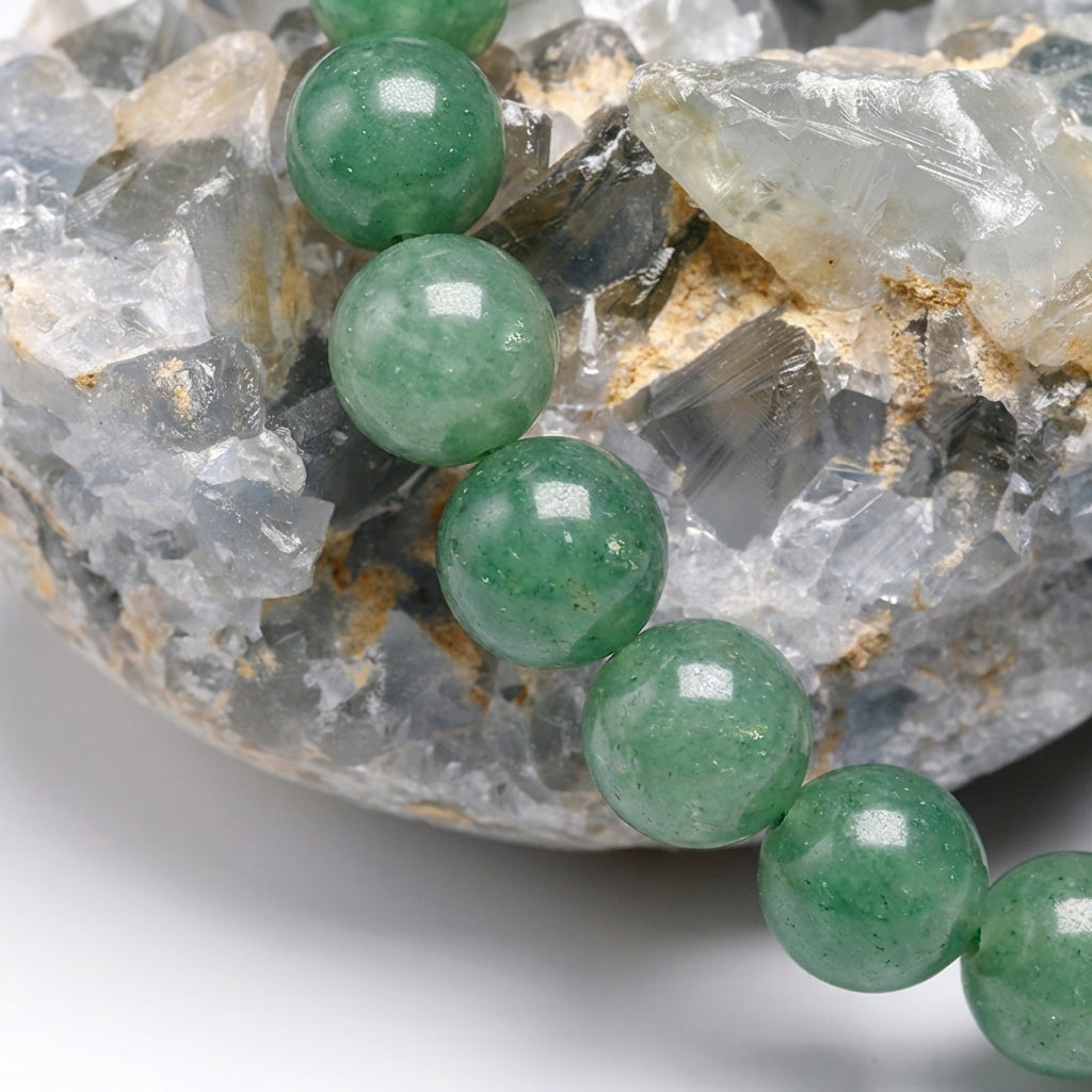Bracelet Aventurine Verte 6/8mm Pierre Naturelle | WristArt