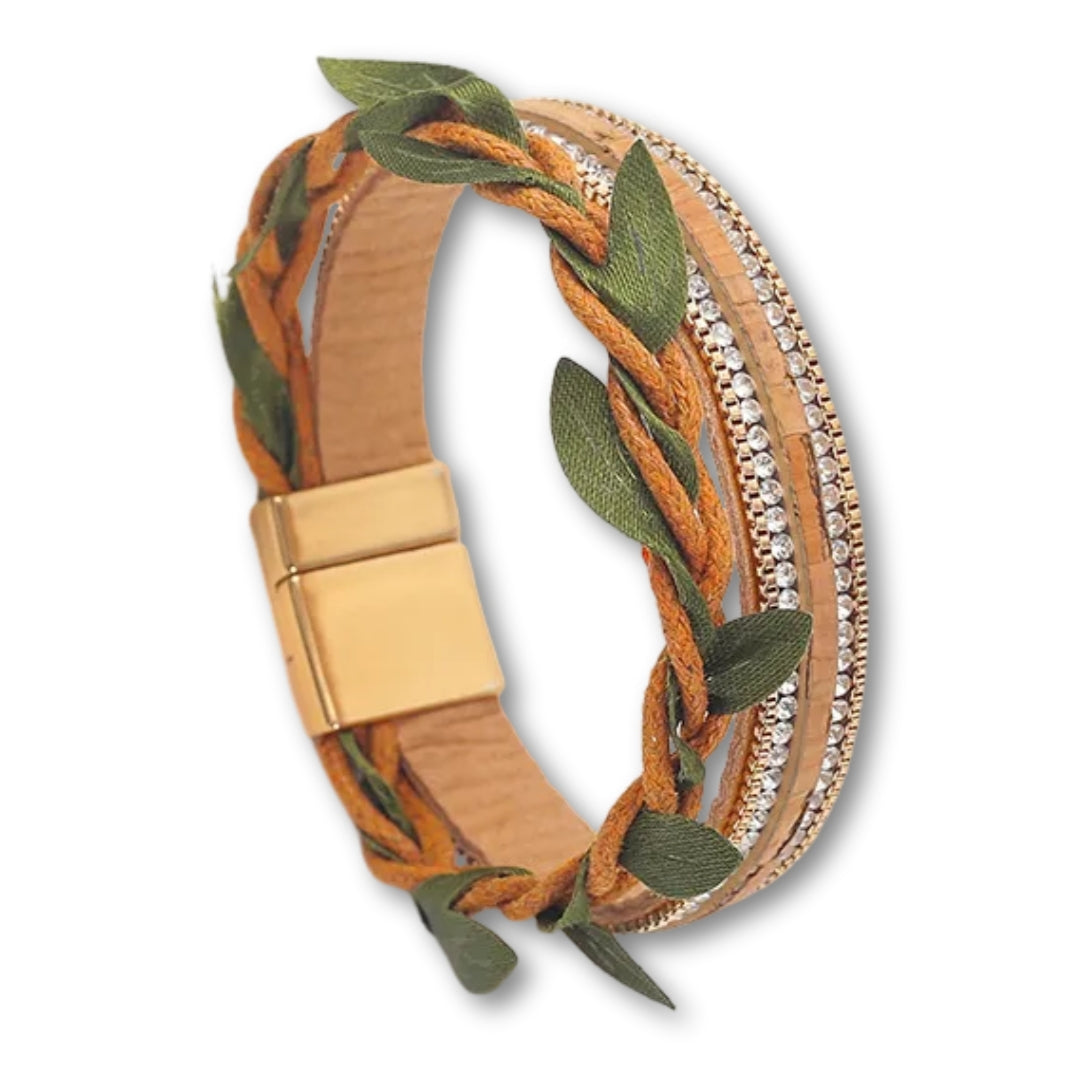 Bracelet bohème chic mariage femme | Élégance raffinée Orange