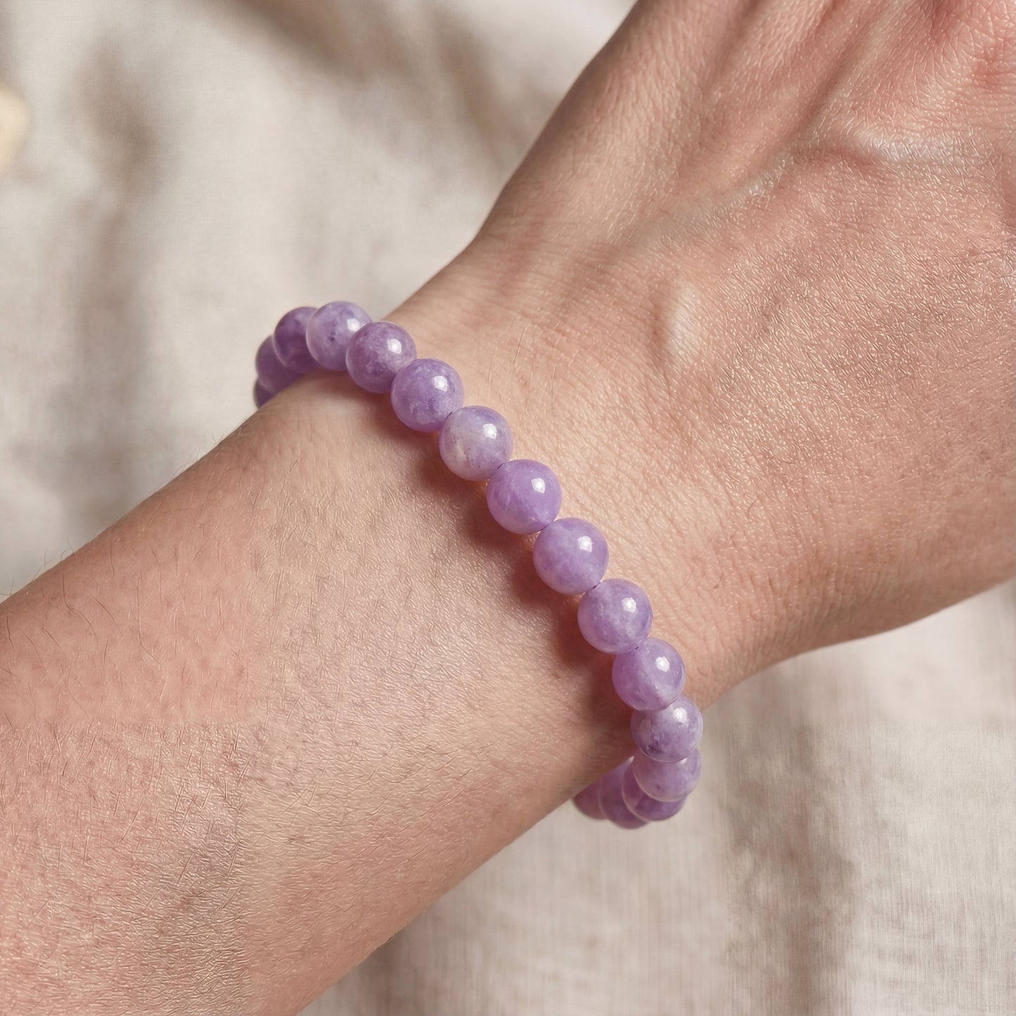 Bracelet Calcédoine Violette