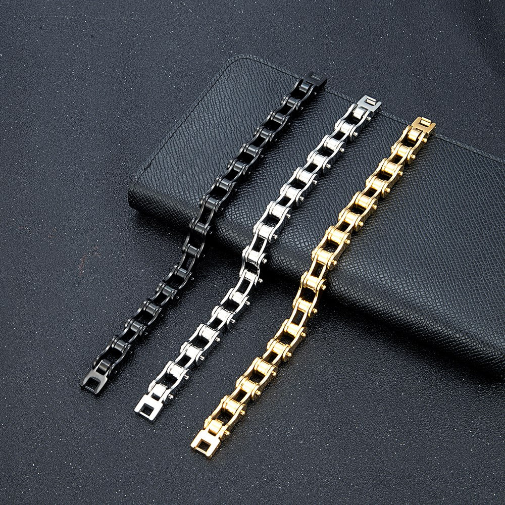 Bracelet chaîne moto acier homme – Roller vintage | WristArt