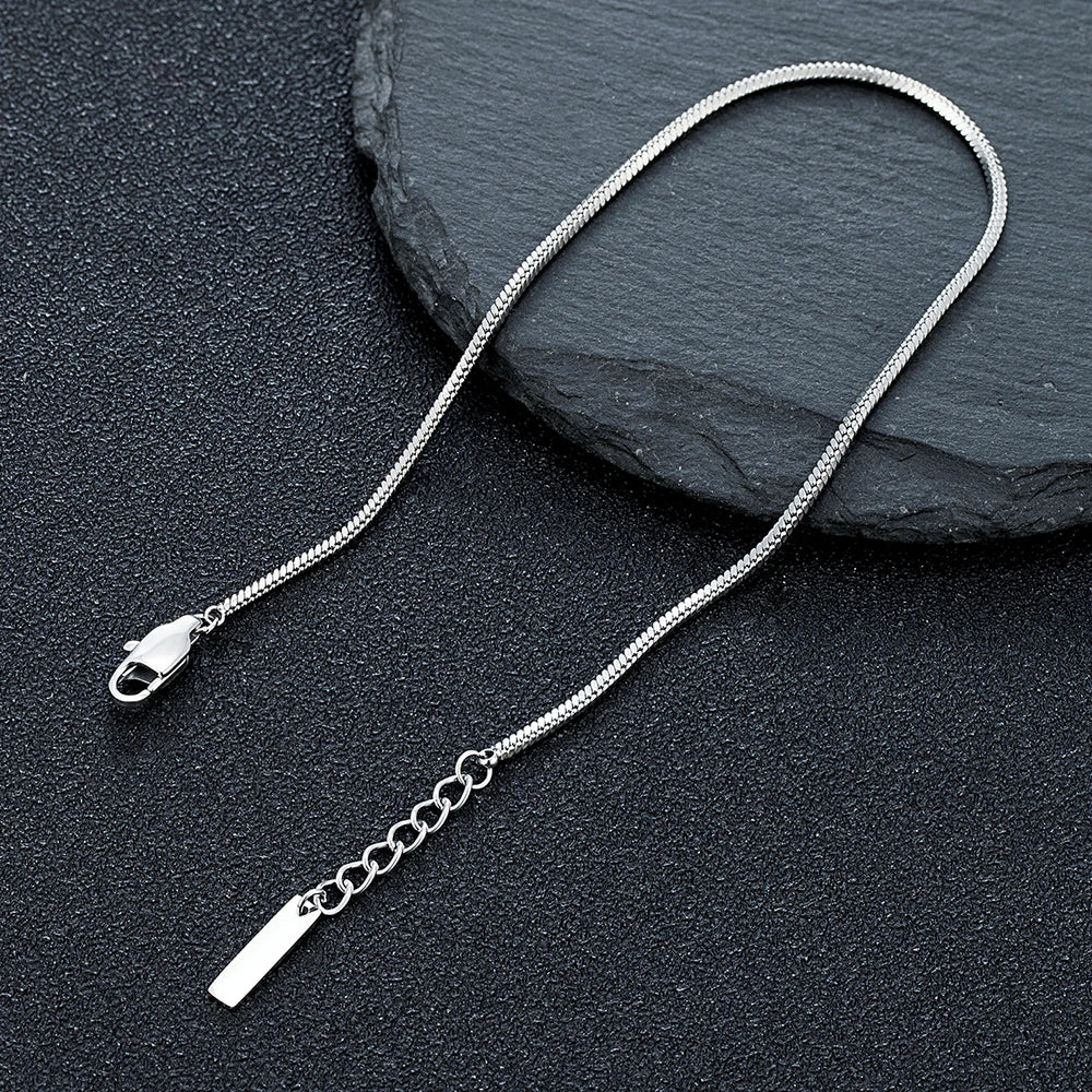 Bracelet chaîne serpent acier homme minimaliste 1,5mm | WristArt