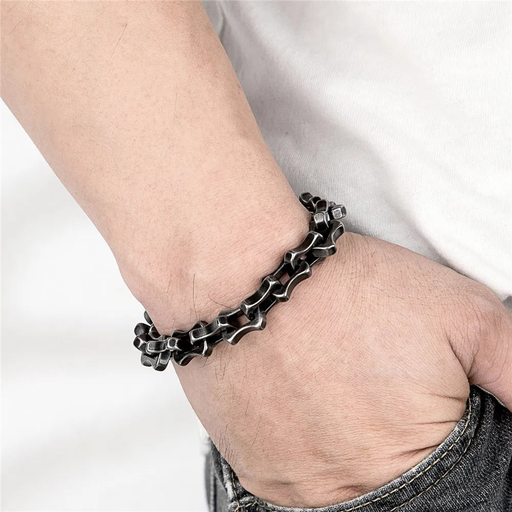 Bracelet chaîne vélo acier homme – Transmission | WristArt