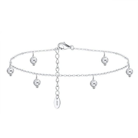 bracelet cheville argent Argent