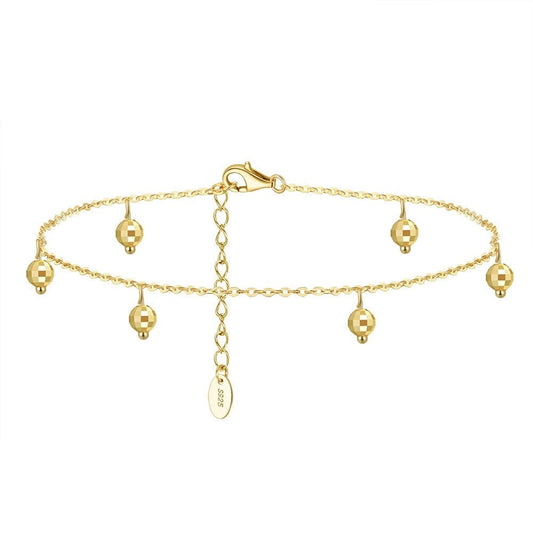 bracelet cheville argent Or